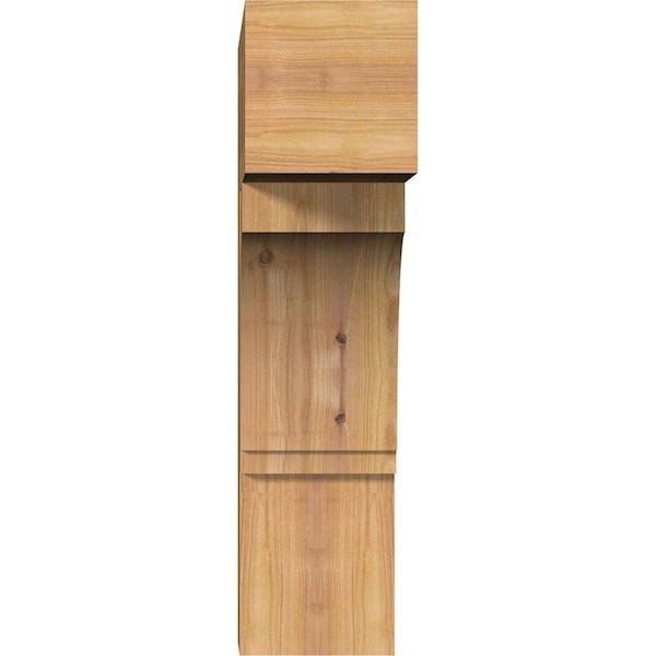 Imperial Block Smooth Bracket, Western Red Cedar, 5 1/2W X 18D X 22H